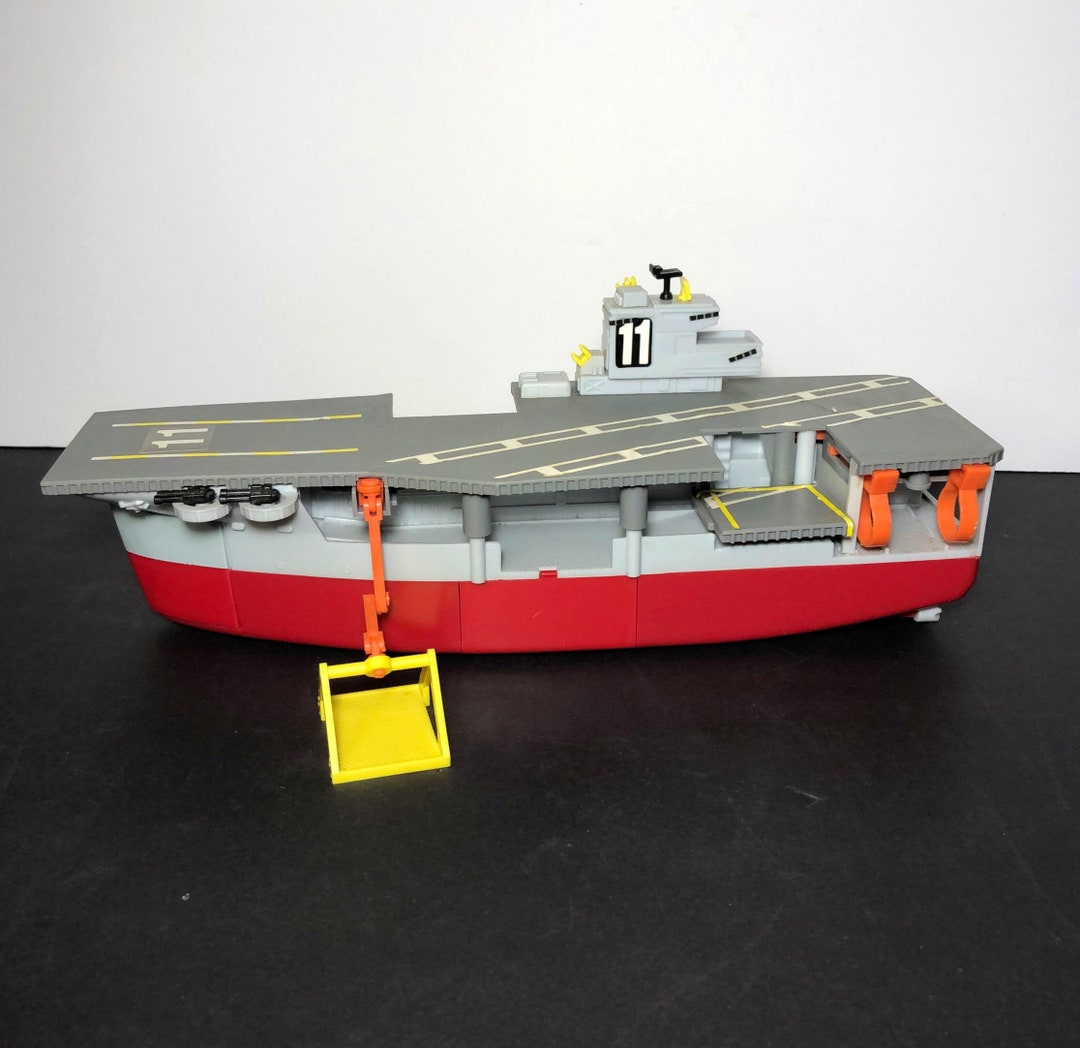 1988 Micro Machines Aircraft Carrier Play Set Galoob 80s Etsy