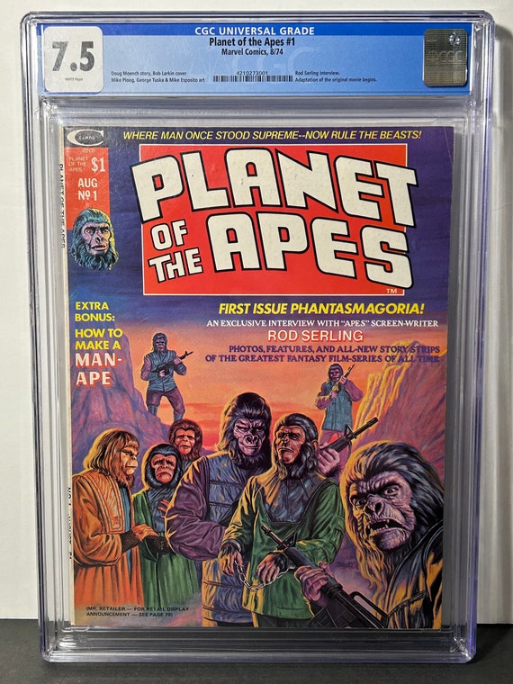 Planet of the Apes #1 CGC 7.5 Marvel Comics 1974 Tod Sterling