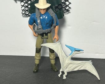 1993 Kenner Jurassic Park Dr Alan Grant Near Complete