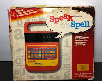 1980s Speak and Spell Texas Instruments Grade 1 to 6 Educational