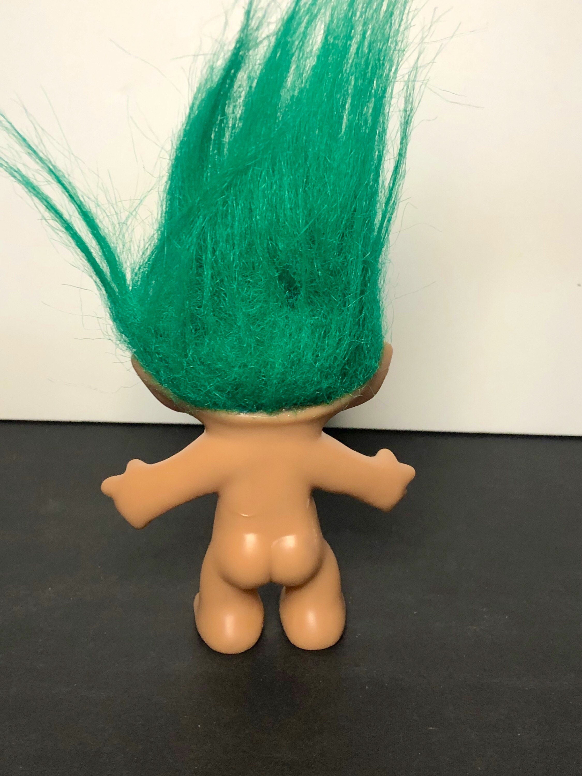 Ace Novelty Treasure Troll Doll Wishstone Green Hair Rare Etsy Sweden