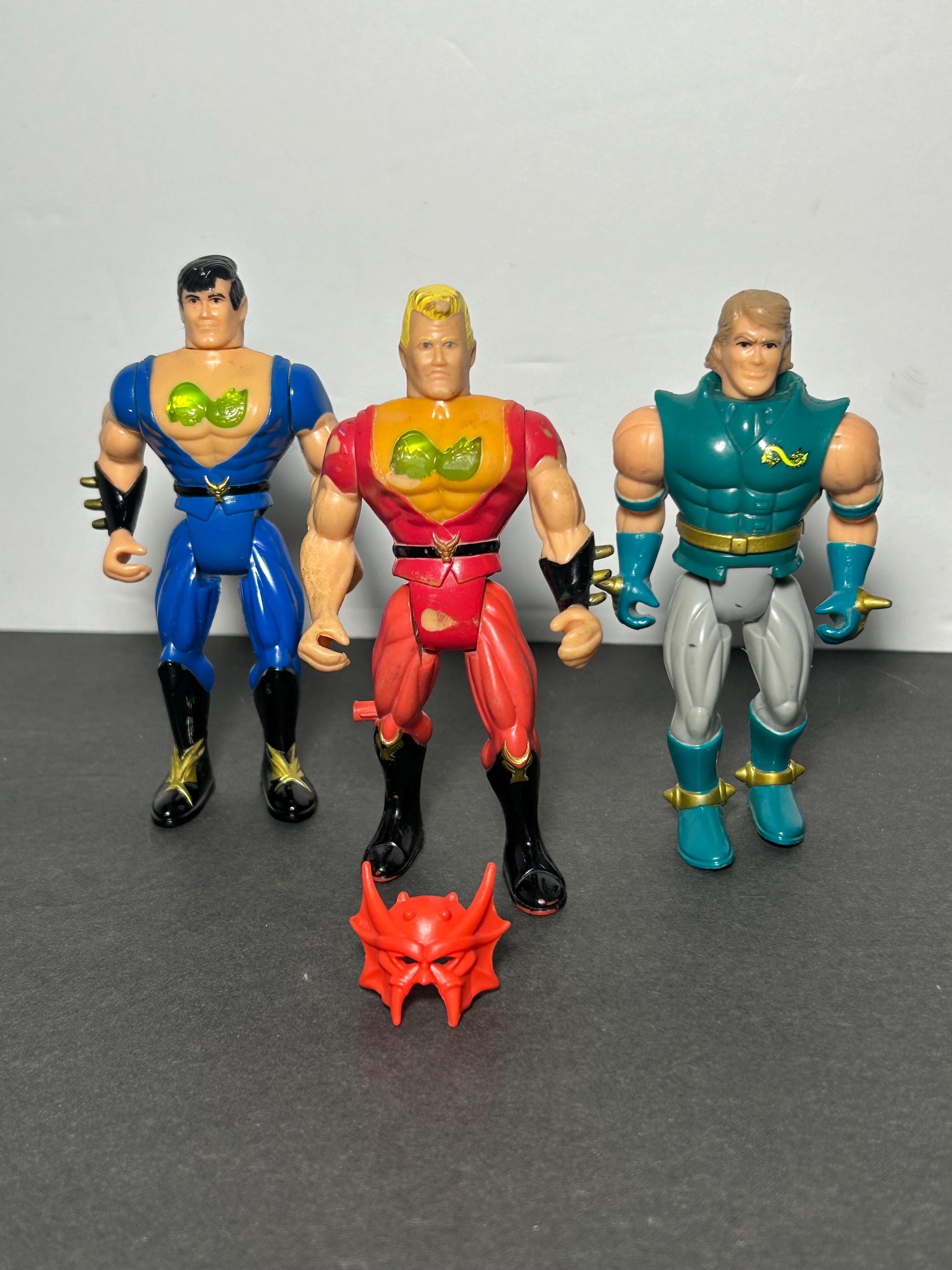 1993 Tyco Double Dragon Action Figures Jimmy Lee Billy Lee Vortex