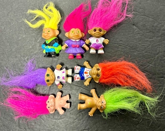 90s Trolls Soma Ace Novelty Pencil Toppers Cake Topper 1.5” Tall Lot
