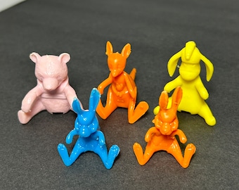 60s Nabisco Cereal Spoon Sitters Winnie The Pooh Lot of 5