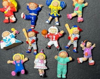 1984 Cabbage Patch Kids PVC Figures Lot  CPK 1.5”-2.5” Tall (B)
