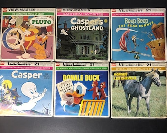 60s Sealed View Master Reels Gaf Pluto Casper Road Runner Donald Duck Horses