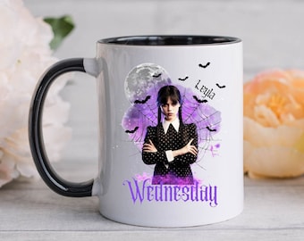 Addams Wednesday Mug - Wednesday Cup - Personalized Mug with Name - Gift Idea