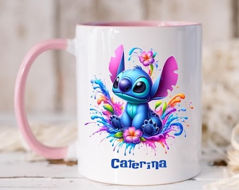 Mug Stitch personnalisé - Tasse Stitch avec prénom