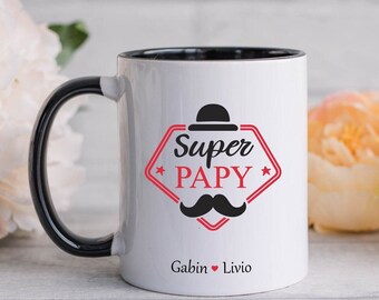 Personalized Mug Dad - Grandpa - Father's Day Mug - Super Dad - Birthday Gift Dad Grandpa