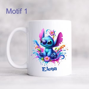 Mug Stitch personnalisé Tasse Stitch avec prénom image 1