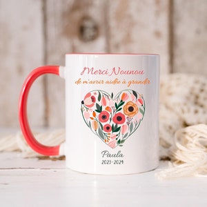 Taza para maestra, niñera, abuela, regalo de agradecimiento, regalo de fin de curso, regalo de Navidad.