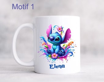 Mug Stitch personnalisé - Tasse Stitch avec prénom