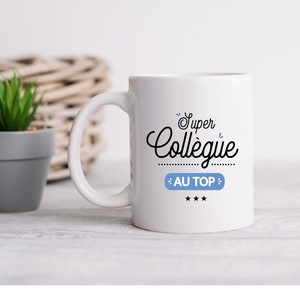 Mug super collègue personnalisable Tasse super collègue Cadeau collègue image 1