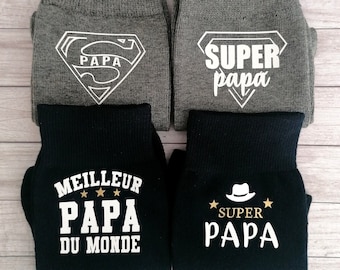 Chaussettes personnalisée pour papa, Cadeau Anniversaire, Fêtes des pères