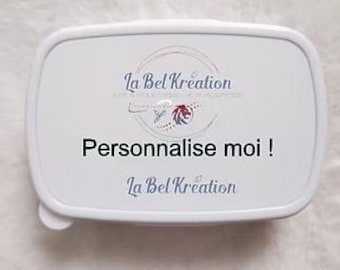Water bottle, lunch box, or individual or multi-pack cup "personalized according to your choice"
