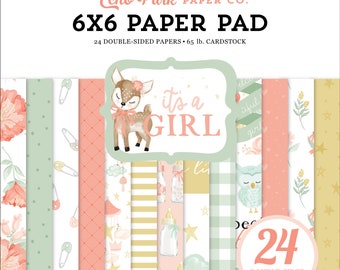 BLOC DE PAPIER  15.2x15.2 cm - It's a Girl - EchoPark