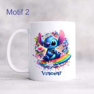 Mug Stitch personnalisé Tasse Stitch avec prénom Motif 2