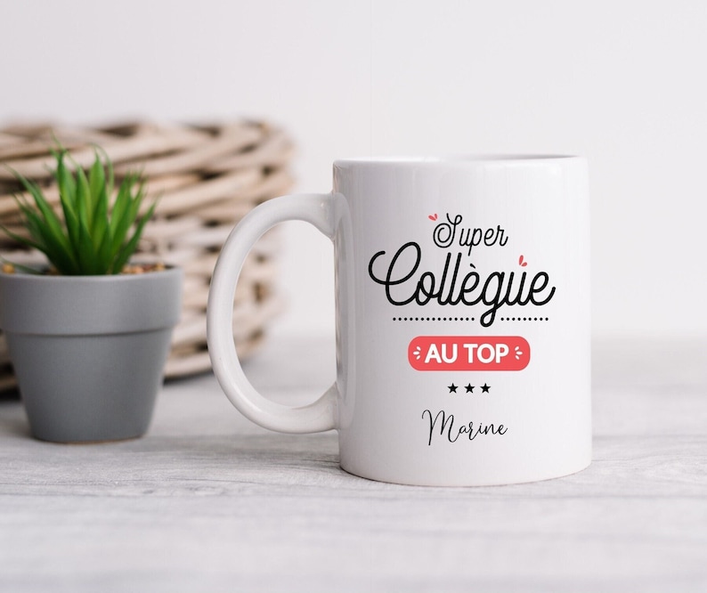 Mug super collègue personnalisable Tasse super collègue Cadeau collègue image 2