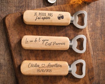 Personalized bottle opener / Gift for colleagues / Original gift idea for couples / Birthday / Corporate gift