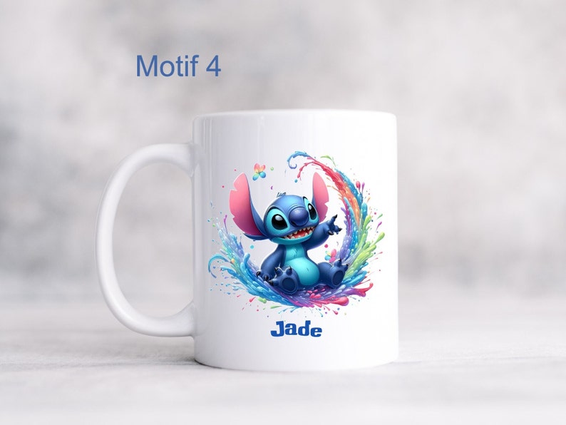 Mug Stitch personnalisé Tasse Stitch avec prénom image 4