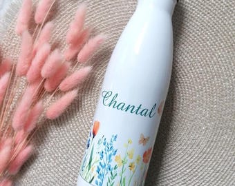 Personalized 750ml water bottle with name - Customizable water bottle for mom, teacher, godmother, etc... - Personalized gift