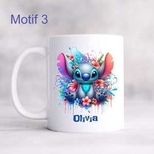 Mug Stitch personnalisé Tasse Stitch avec prénom Motif 3