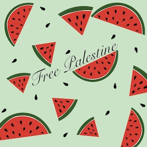 Watermelon Free Palestine Sticker