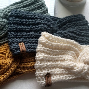 Women Winter Crochet Handmade Headbands Ear-Warmers