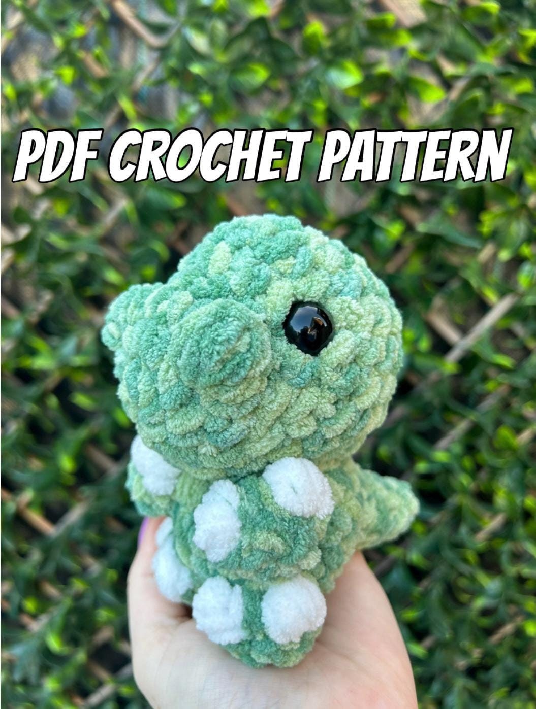 Baby T-Rex Amigurumi PDF Pattern