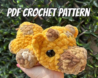 Crochet Giraffe Pattern - Amigurumi PDF Document - Sleepy Giraffe