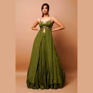 Indian Green Indowestern - Etsy