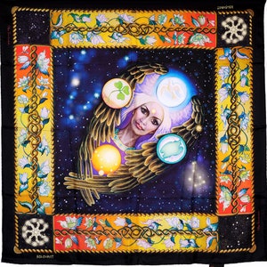 Creation. Australian designer pure silk scarf for sophisticated souls.
