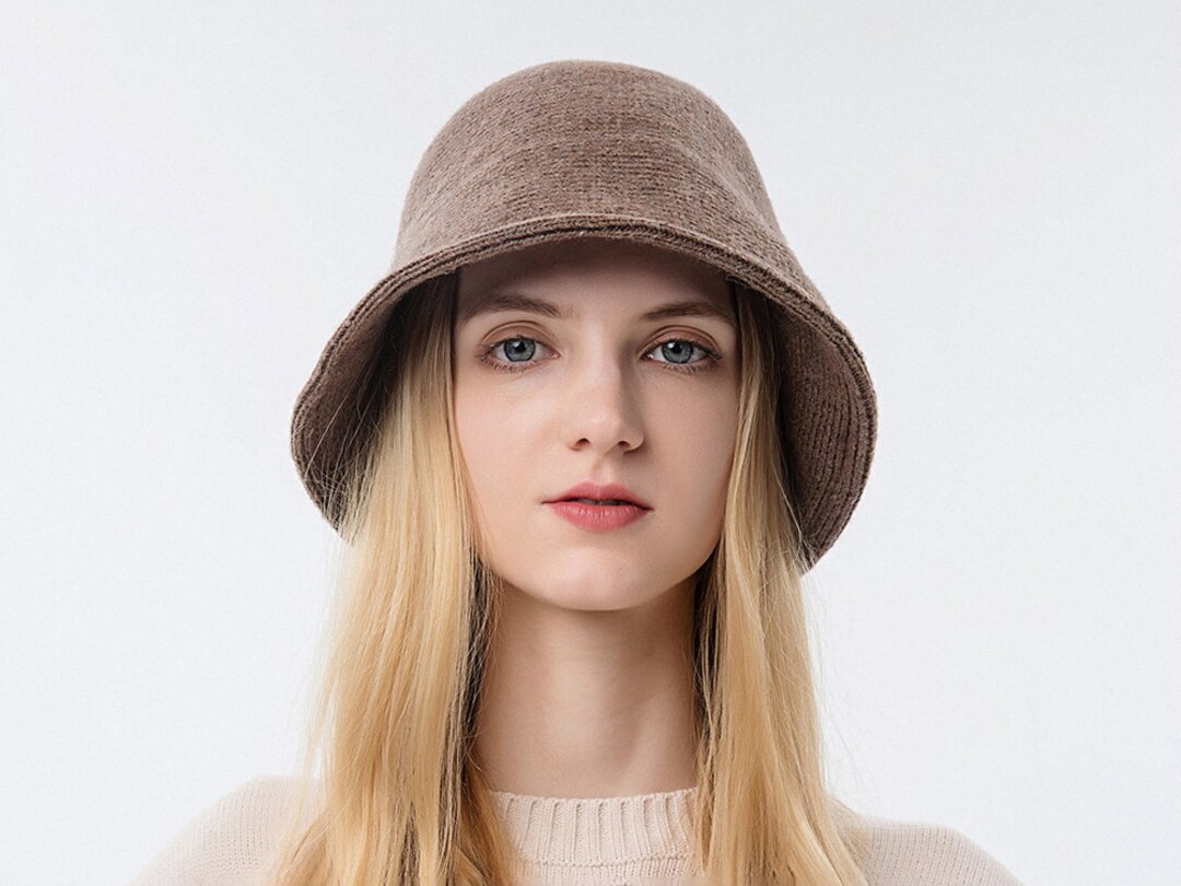 Women's Bucket Hat, Solid Color Hat, Fall/winter Hat, Outdoor Hat