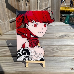Sumire glass painting