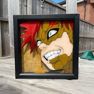 peinture sur verre sablé