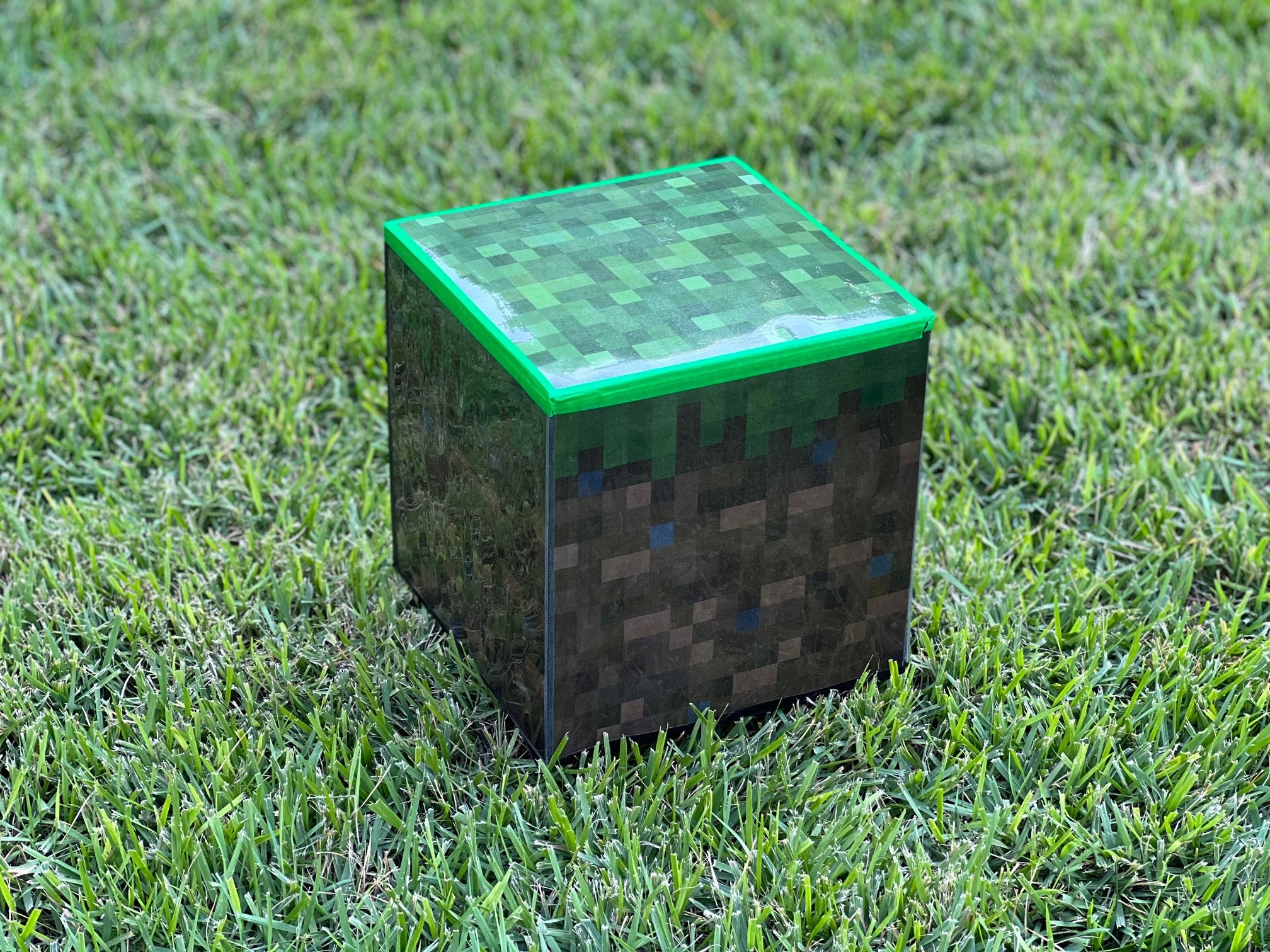 minecraft grass block plush