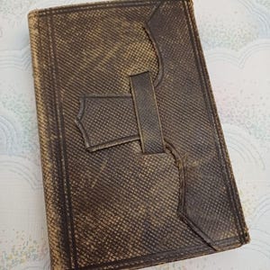 アメリカ聖書協会 1862年 アンティーク 新約聖書 ブラウンレザーウォレットスタイル