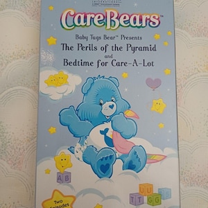 Care Bears VHS Vintage 1988 Perils Of The Pyramid & Bedtime For Care A Lot Rare