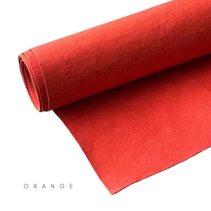 Tela de papel lavable de 19 x 29 pulgadas, cuero de papel vegano en color naranja