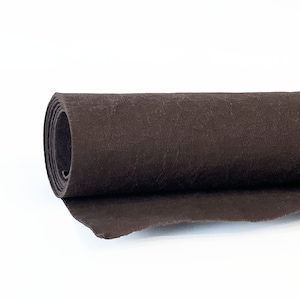 Tessuto di carta lavabile 19 x 29 in marrone, carta vegana in pelle cioccolato fondente