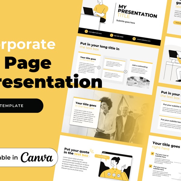 Corporate Deck Template Etsy Corporate Deck Template Etsy