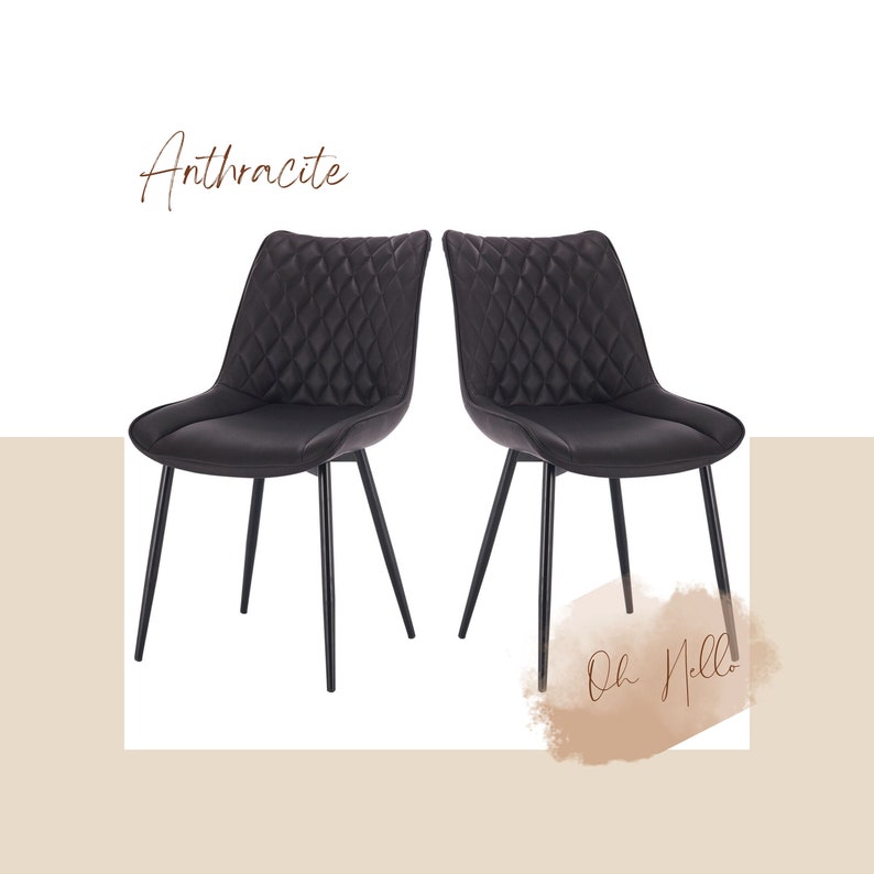 Modern Dining Chair Dining Table Chair Easy Wipeable Chair Etsy UK