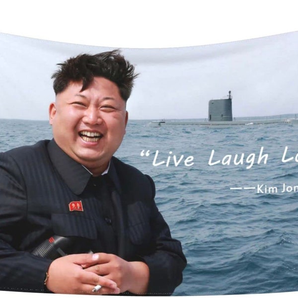 Kim Jong Un Tapijt Muur Opknoping Wandtapijten Leuke Esthetische Retro Kunst Decor Voor Woonkamer Slaapkamer Slaapzaal