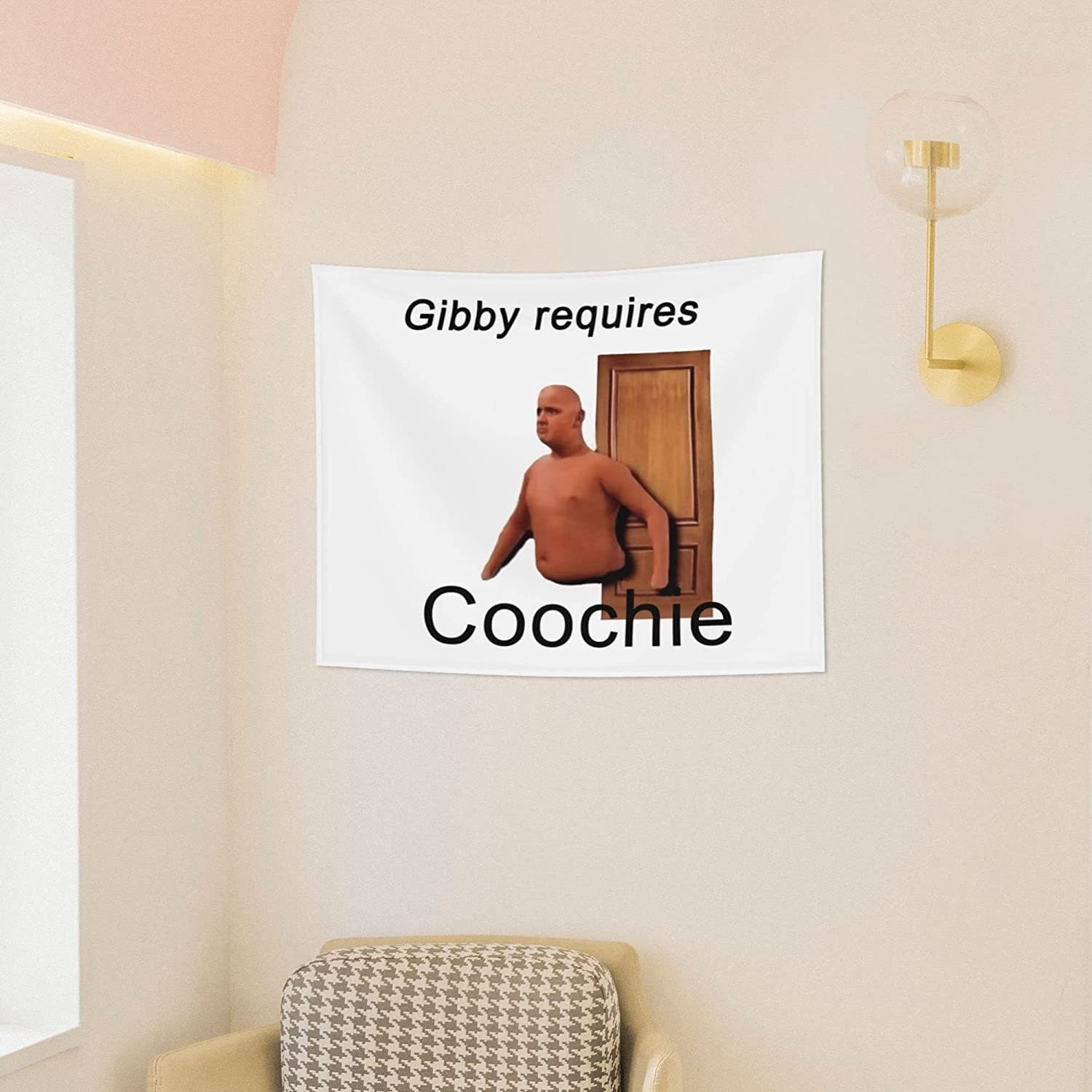 Gibby Requires Coochie Small Tapestry