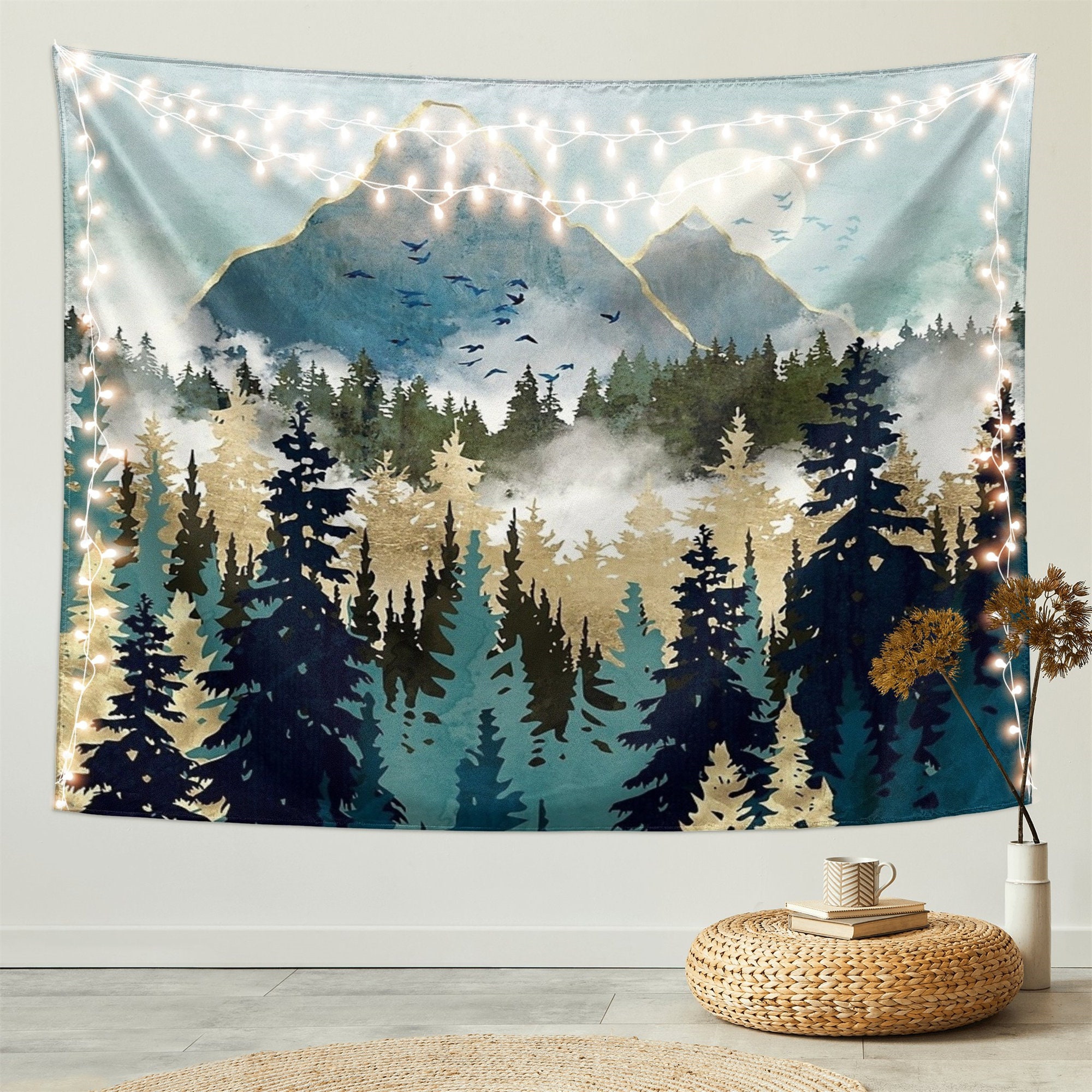 Mountain Tapestry - Abstract Nature Landscape Tapestries