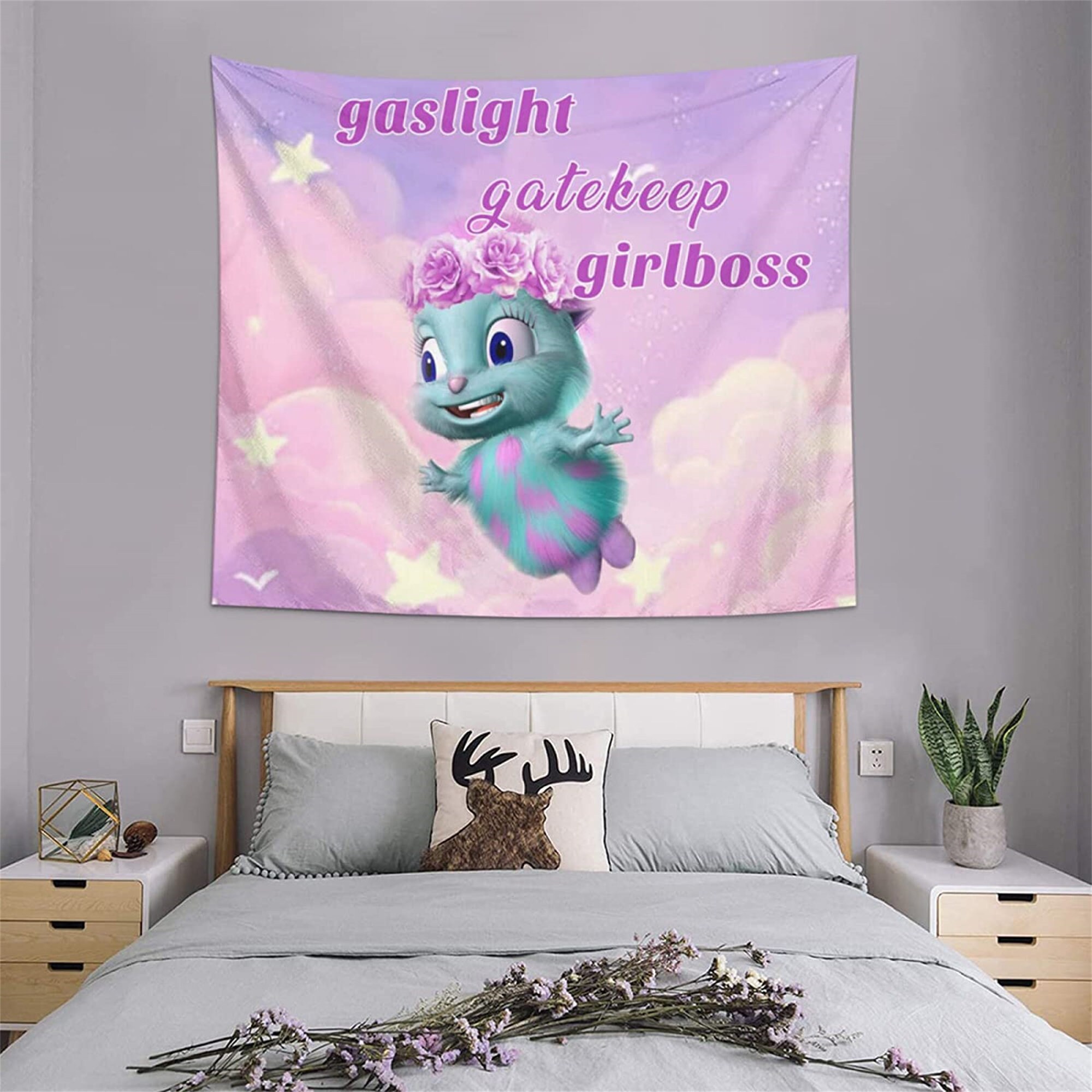  XYYDS Bibble Tapestry Funny Meme Tapestry Bibble's Beliefs  Tapestries Wall Hanging For College Dorm,Teens Bedroom Decoration  59''x51'', 59 W x 51H/150x130cm : Home & Kitchen