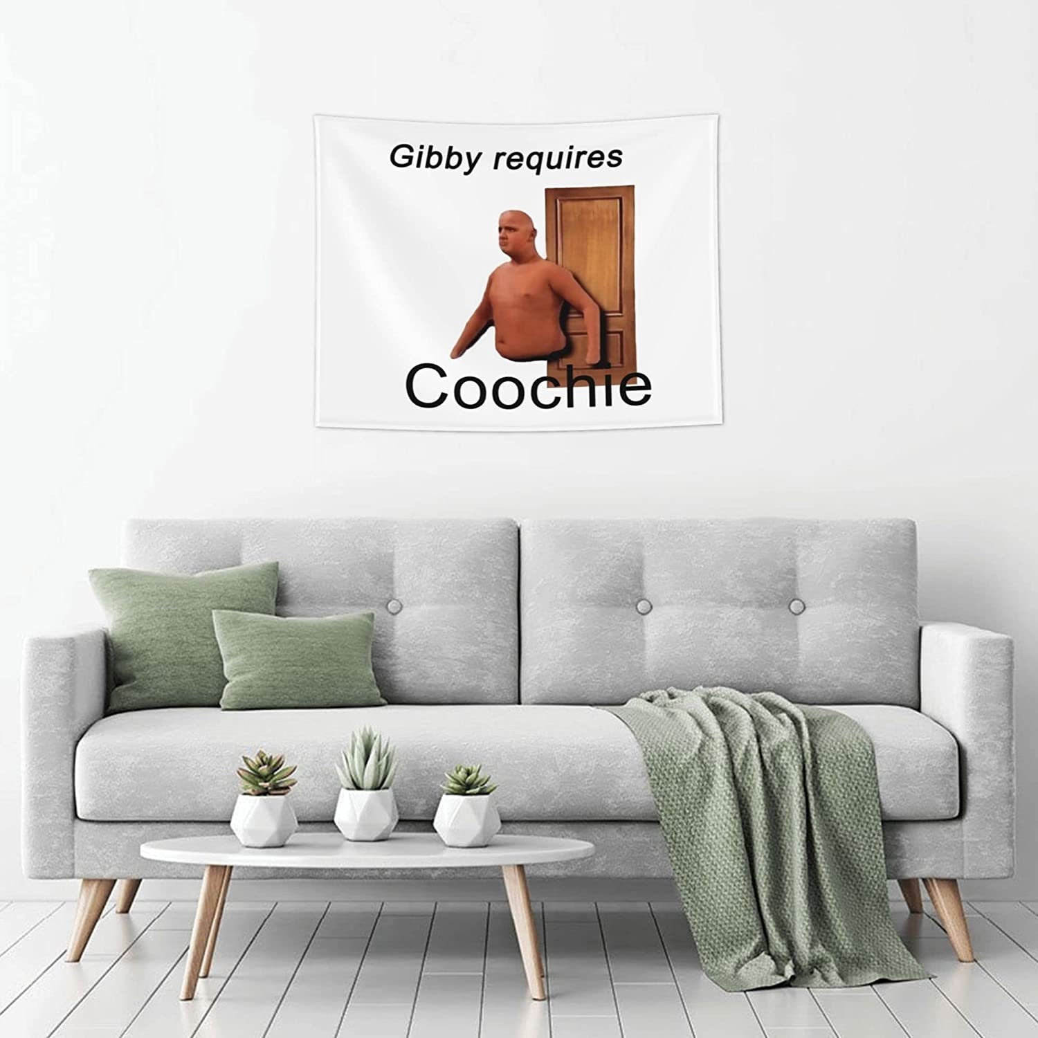 Gibby Requires Coochie Small Tapestry