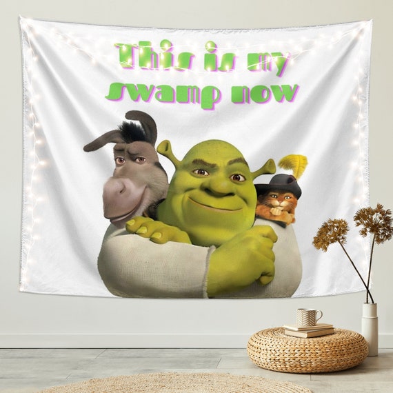 Shrek meme face - Shrek - Tapestry