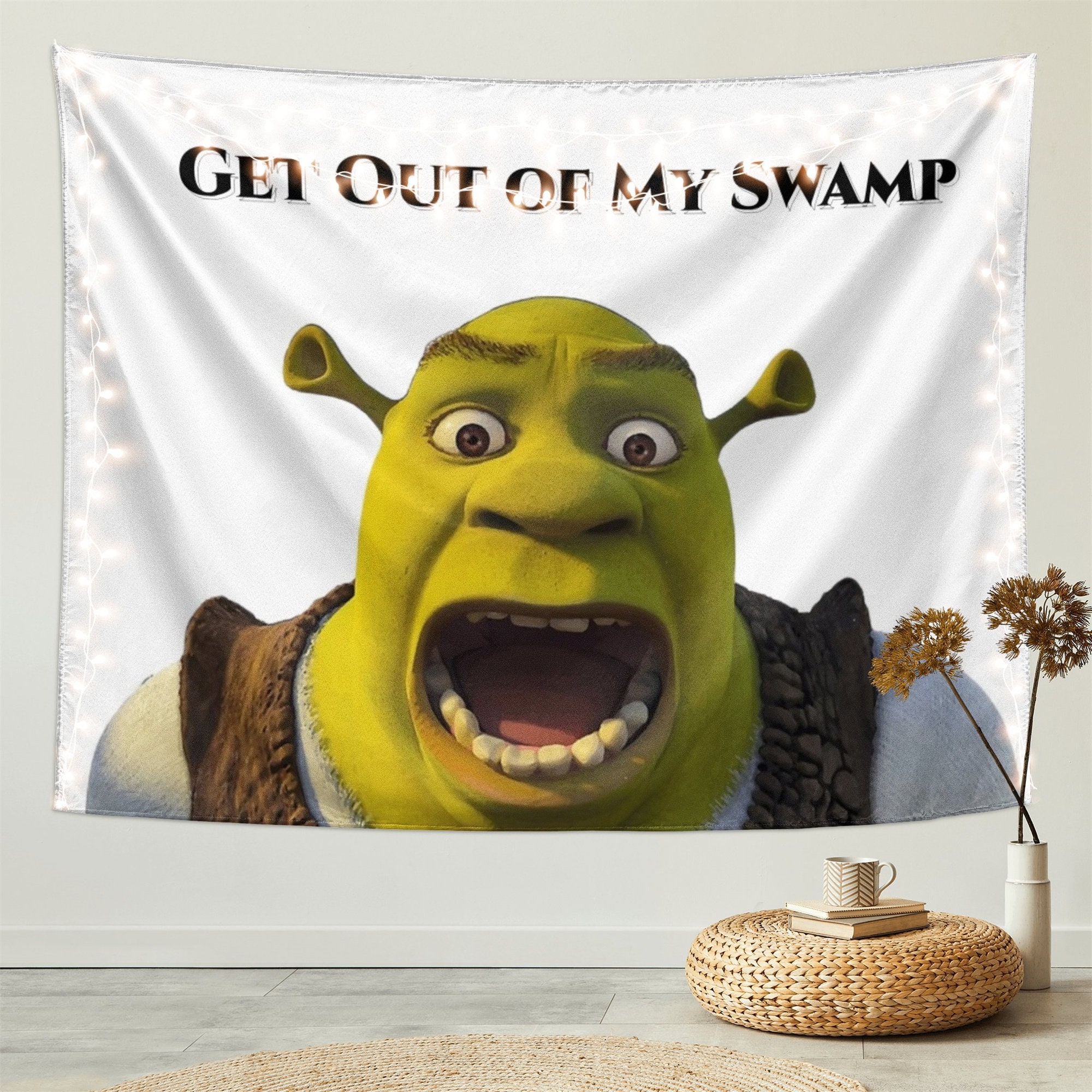 Shrek meme face - Shrek - Tapestry