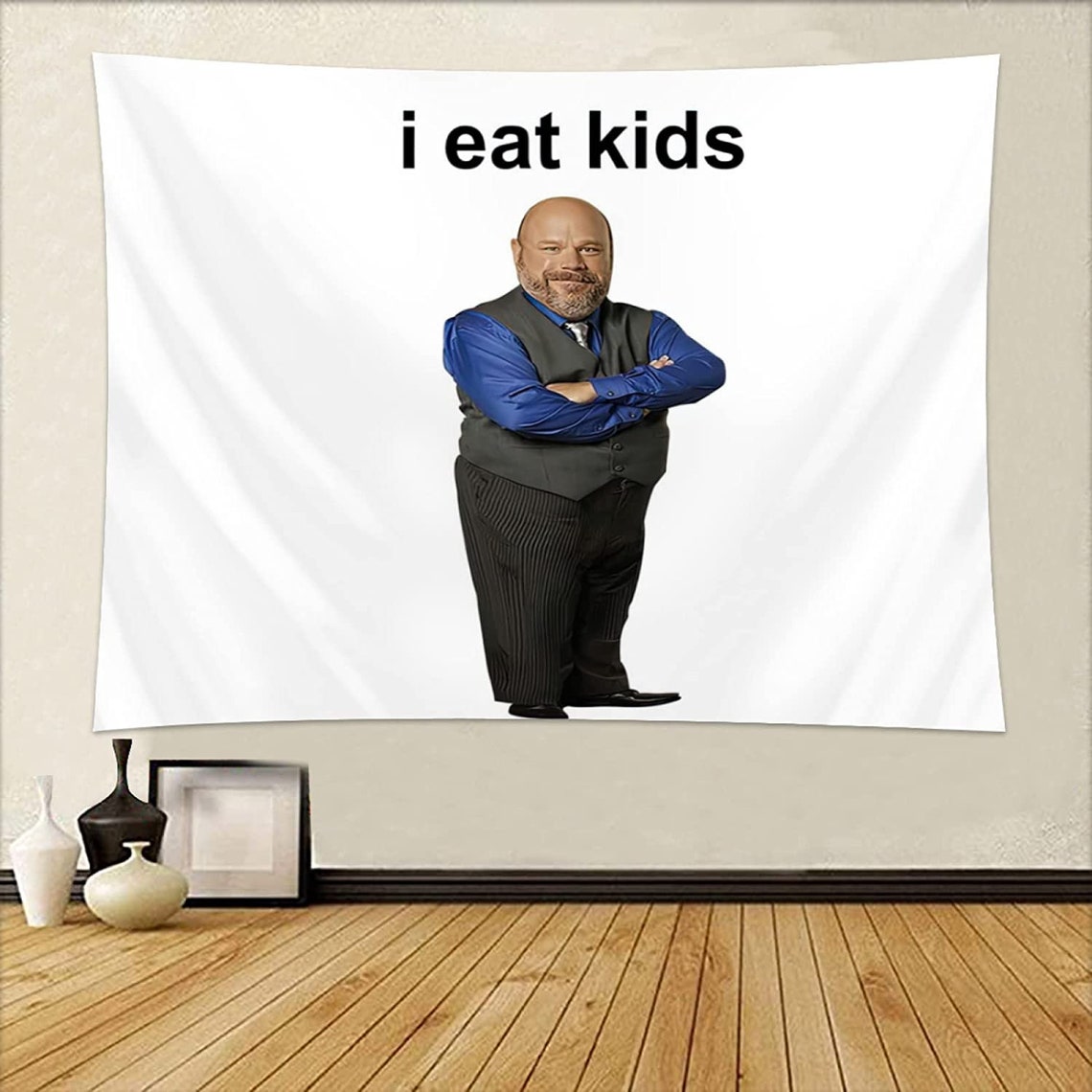 Meme Tapestry Funny Tapestries I Eat Kids Wall Hanging Etsy